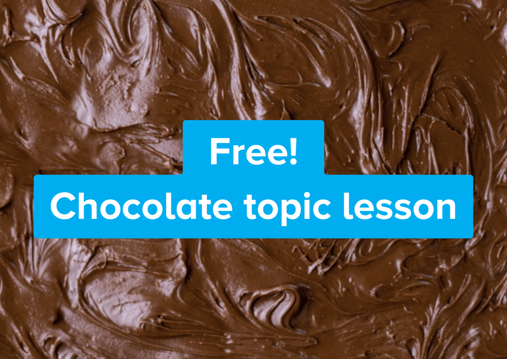 Free chocolate themed lesson