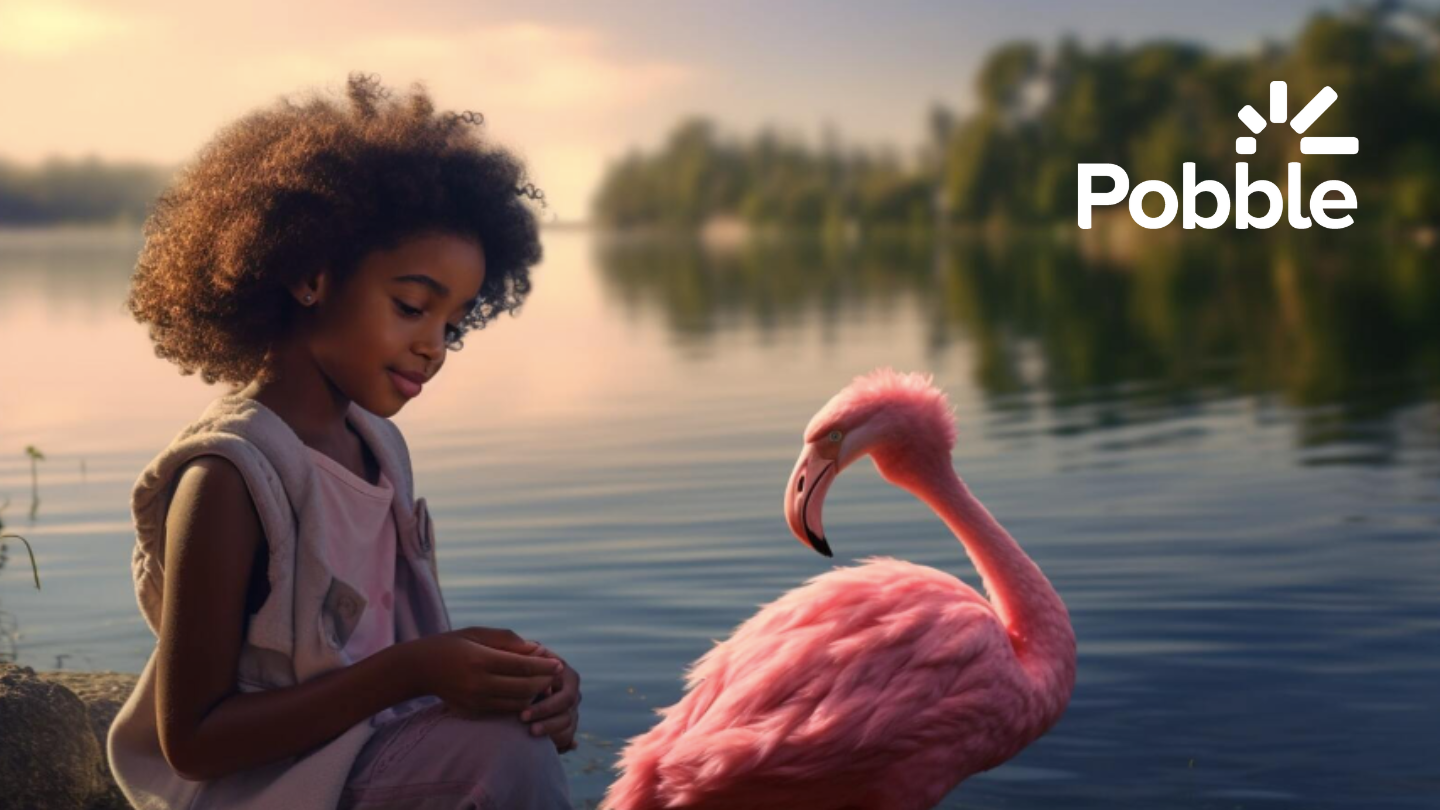 Pobble flamingo friends