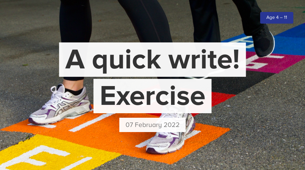 mental health quick writing activity on exercise