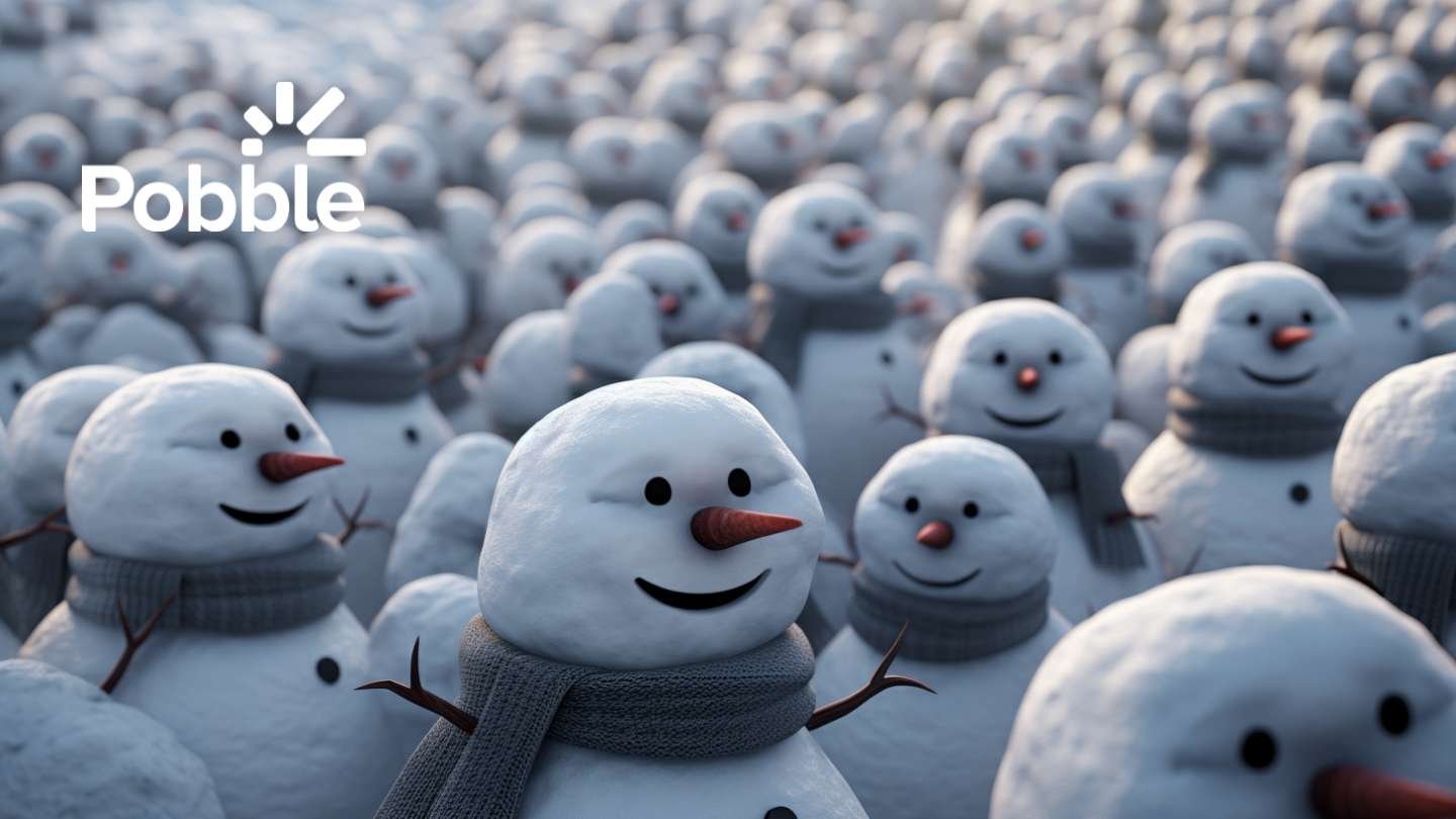 Snowmen on the doorstep Pobble